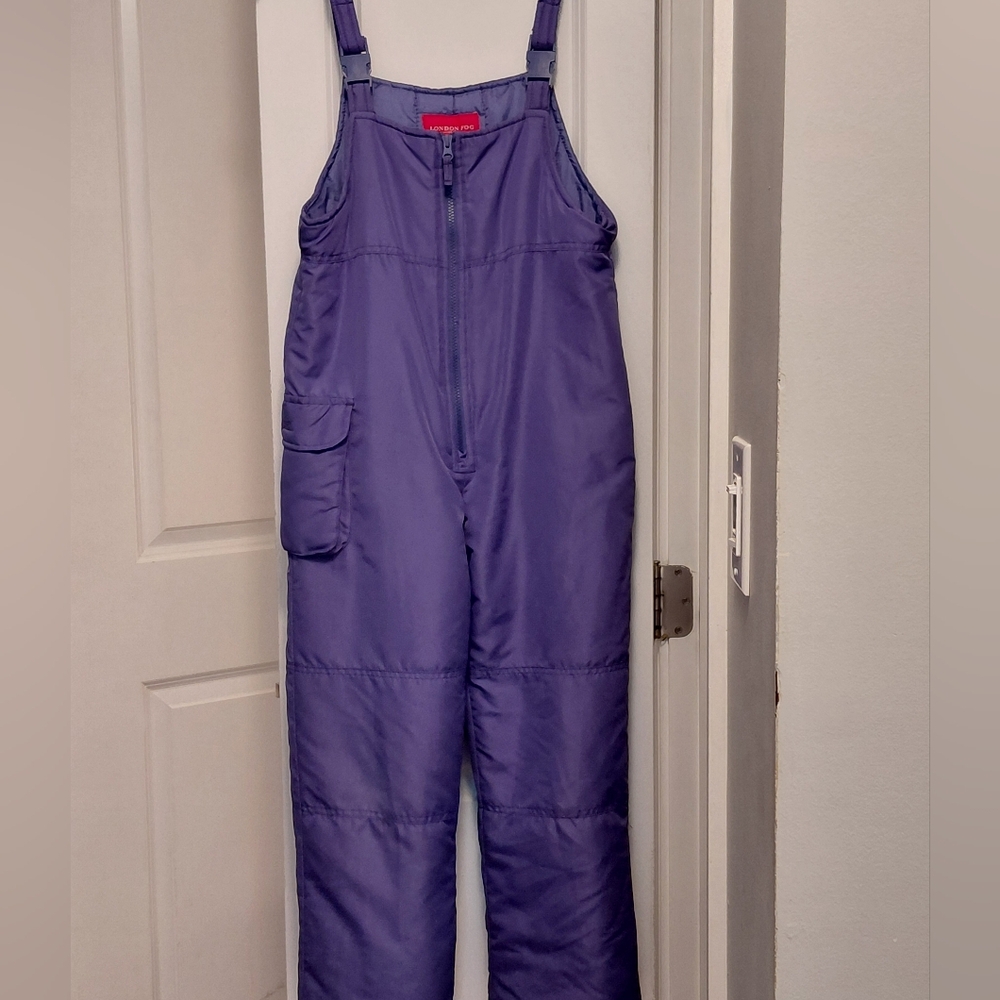 London Fog Girls Purple Zip-Up Snow Pants